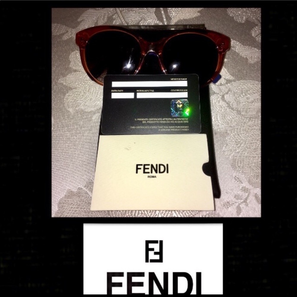 FENDI UNISEX SUNGLASSES CAN BE CHANGED TO SCRIPT - Picture 7 of 8